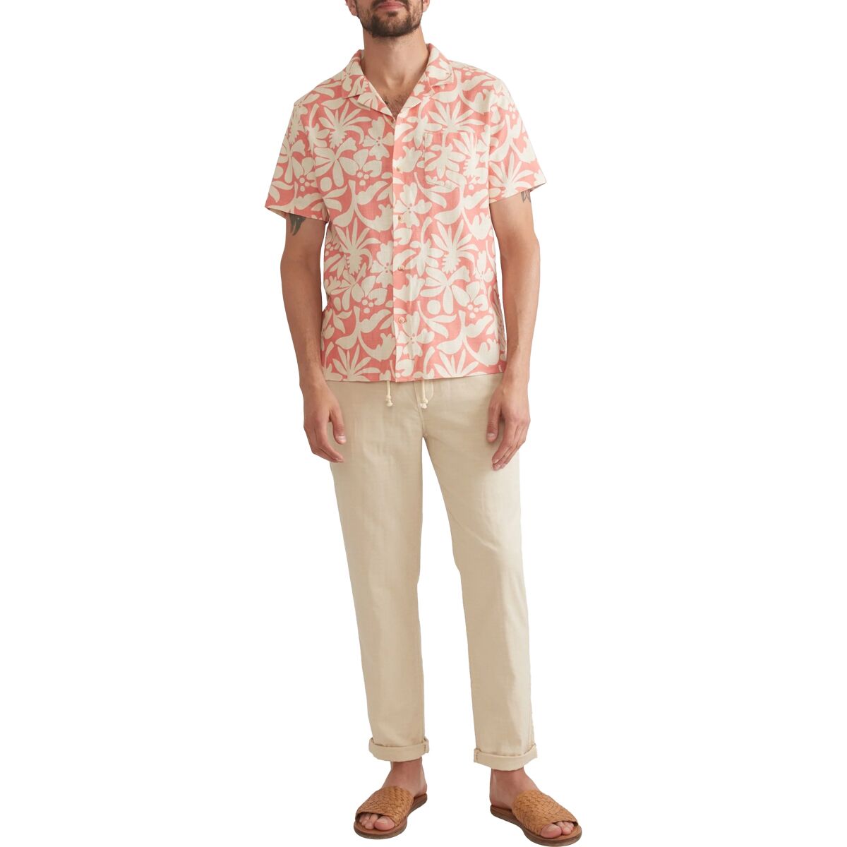 Marine Layer Selvage Printed Short-Sleeve Resort Shirt -...