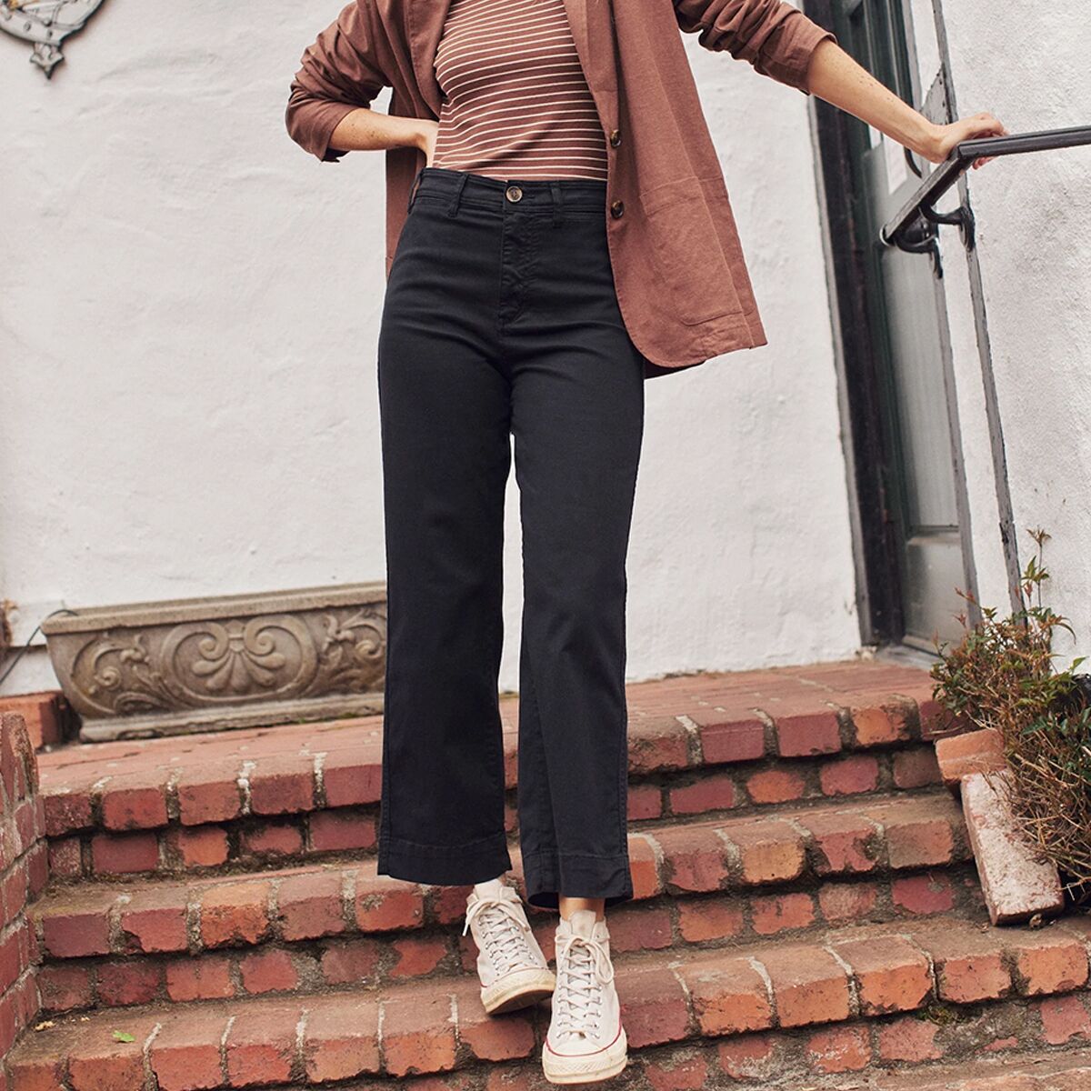 Marine Layer Bridget Wide Leg Front Pocket Crop Pant -...