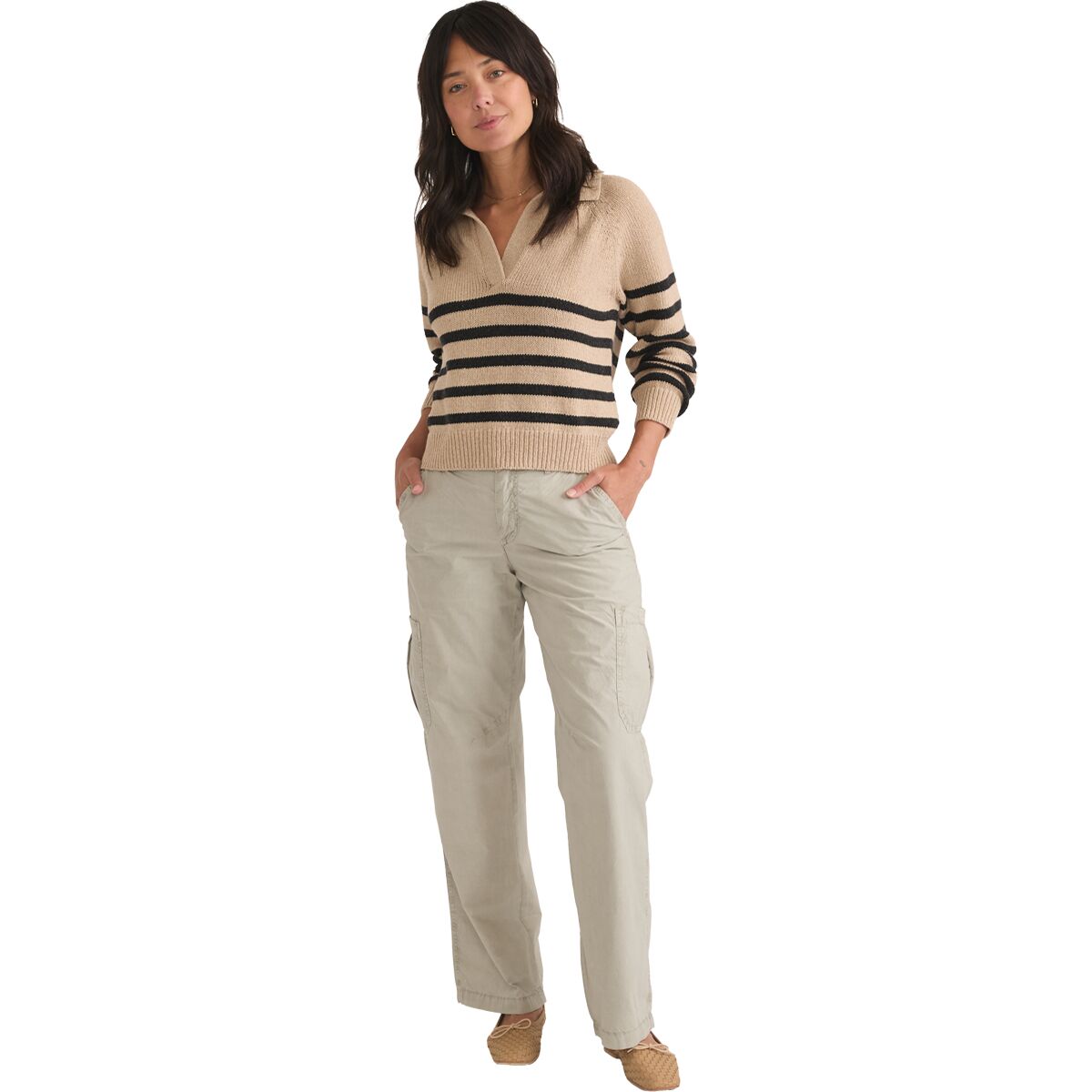 Marine Layer Jo Wide Leg Cargo Pant - Women´s