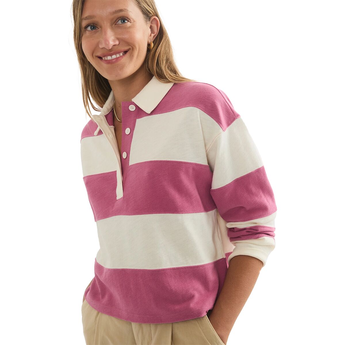 Marine Layer Rugby Polo Top - Women´s