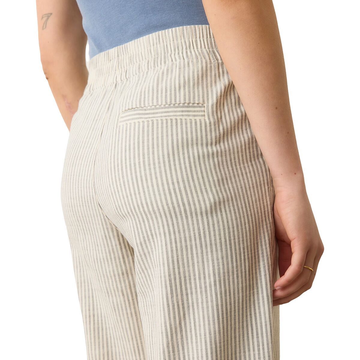 Marine Layer Elle Relaxed Crop Stripe Pant - Women´s