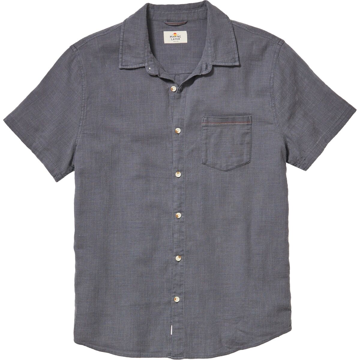 Marine Layer Classic Stretch Selvage Short-Sleeve Shirt -...