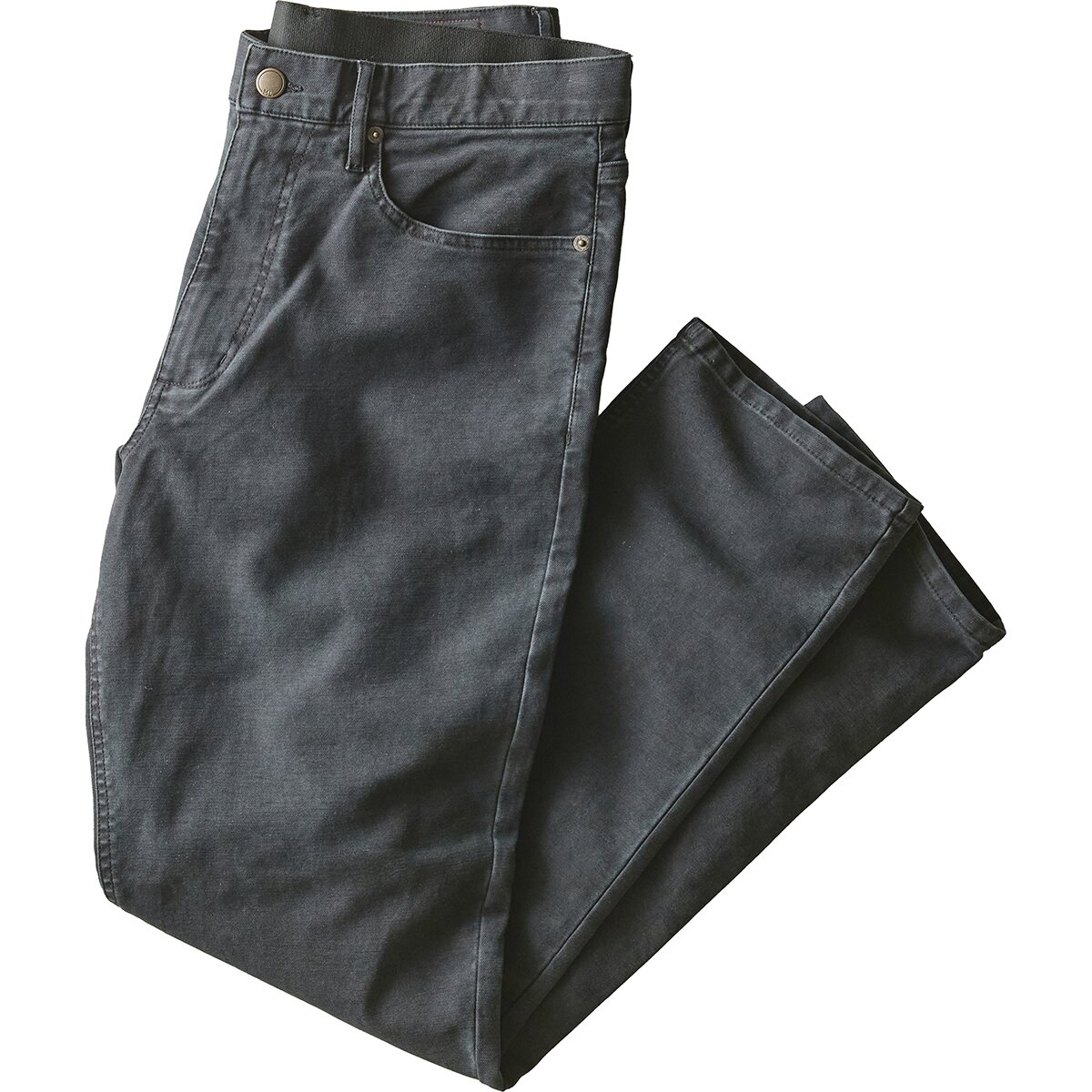 Мужские брюки Marine Layer 5 Pocket Stretch Terry Pant - Athletic Fit, цвет: Выцветший чёрный — фото 4