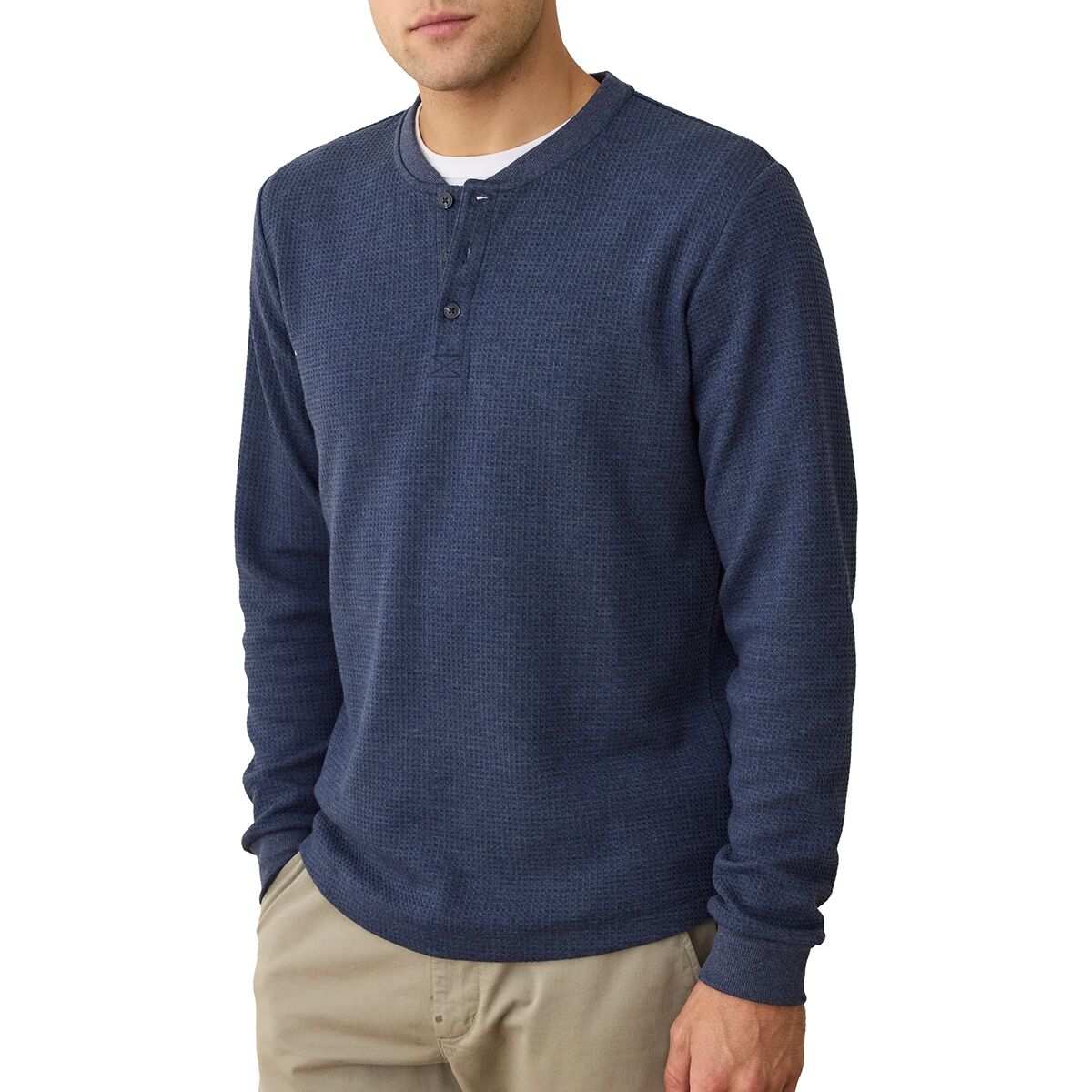 Marine Layer Waffle Henley - Men's - Clothing