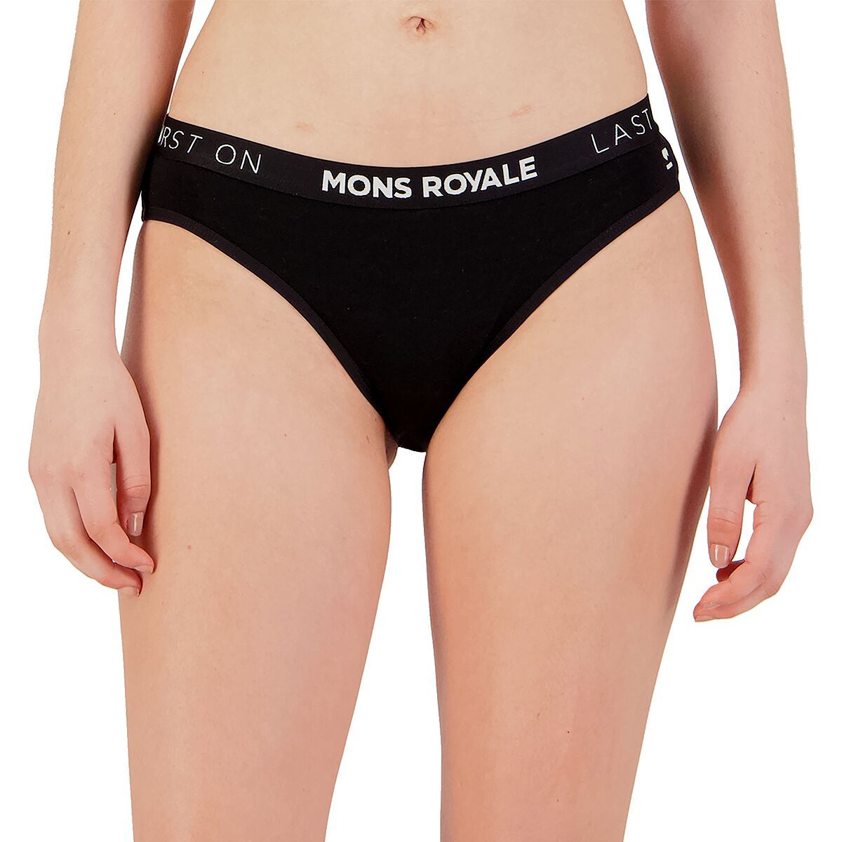 Mons Royale Damen Merino Unterhose - Folo Brief Schwarz Größe S