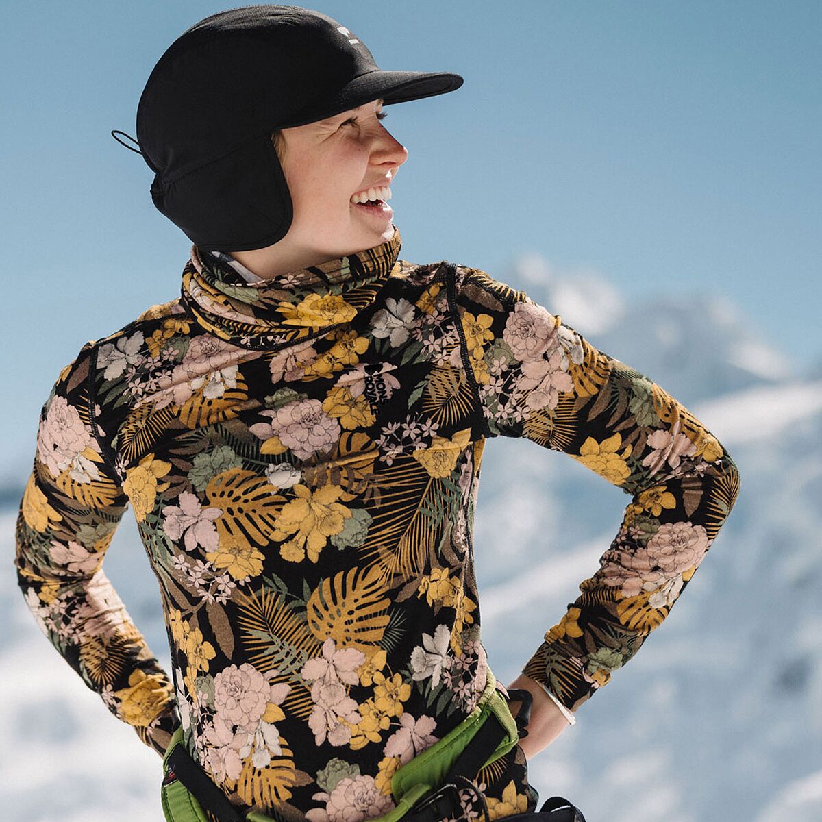Mons Royale Cascade Merino Flex 200 Mock-Neck Top -...