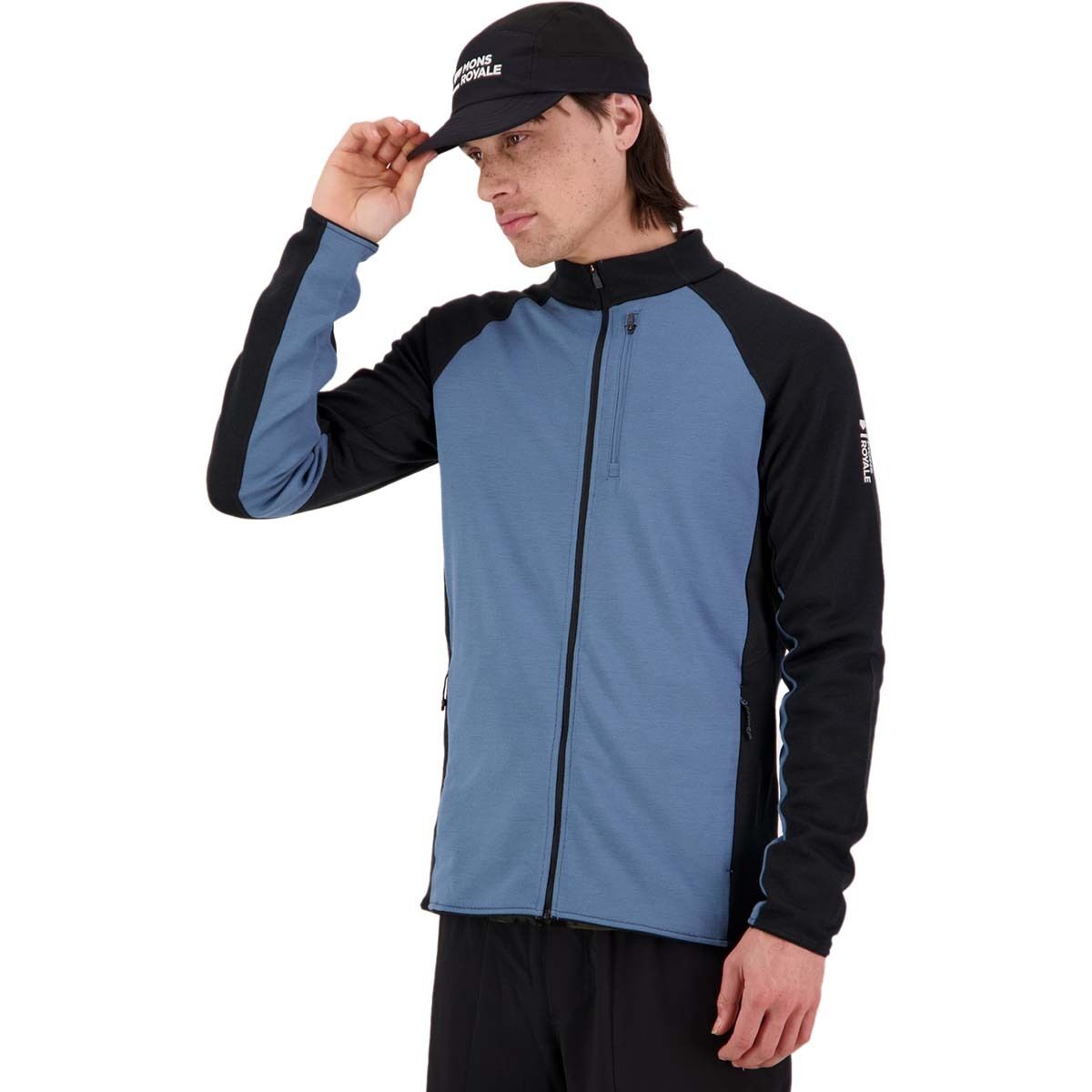Mons Royale Approach Merino Gridlock Fleece Jacket -...