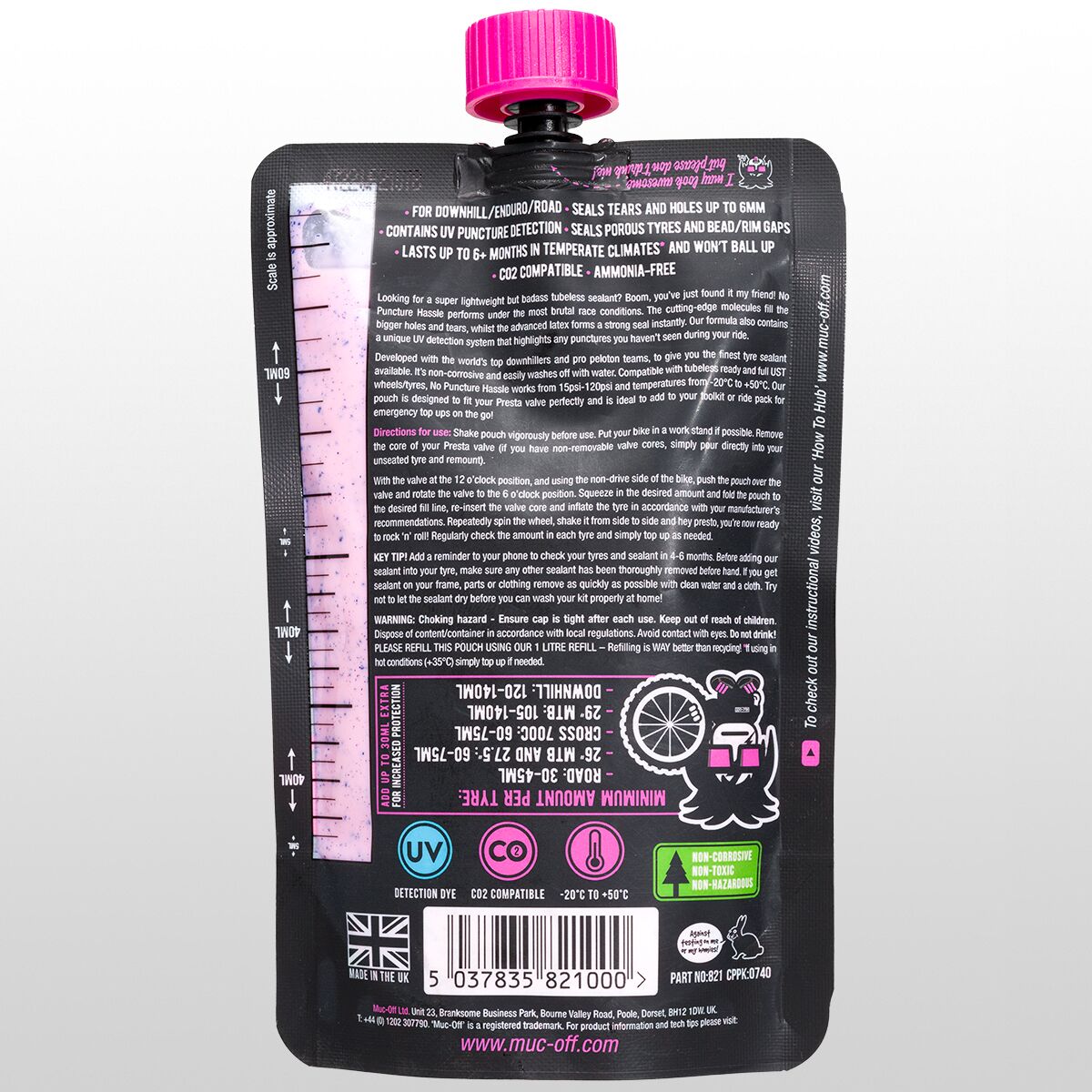 Muc-Off No Puncture Hassle Tubeless Tire Sealant