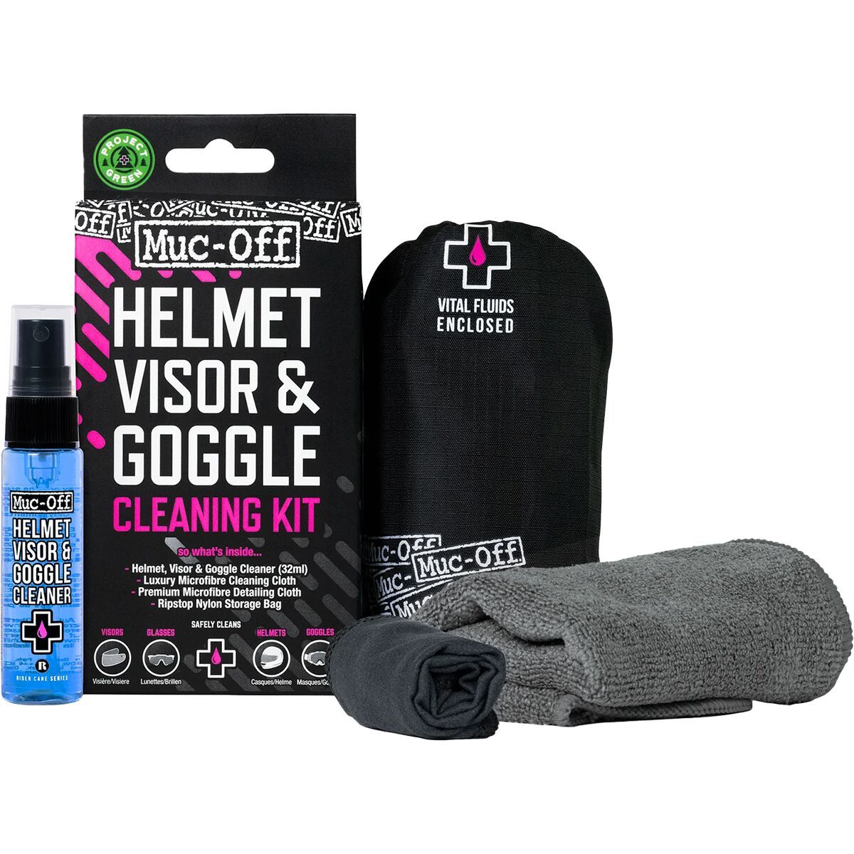 Muc-Off Helmet, Visor & Goggle Cleaning Kit