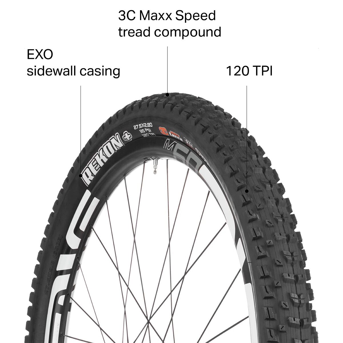 Maxxis Rekon 3C/EXO/TR 27.5 Plus Tire - Bike