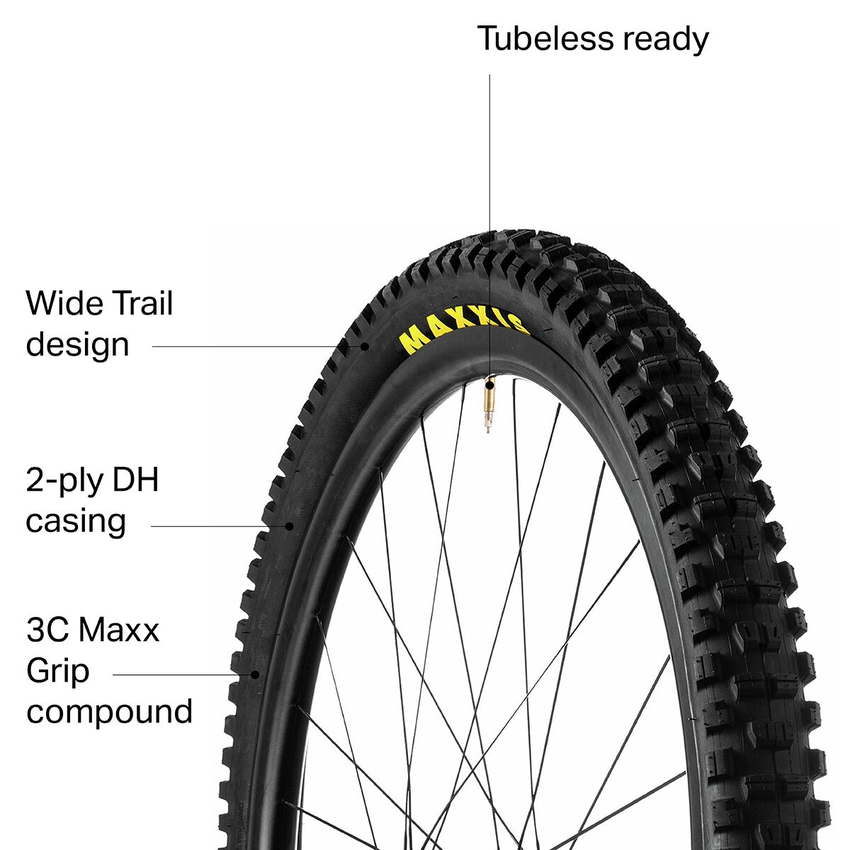 Maxxis Minion DHR II DH Wide Trail 3CG/TR Tire - 29in - Bike