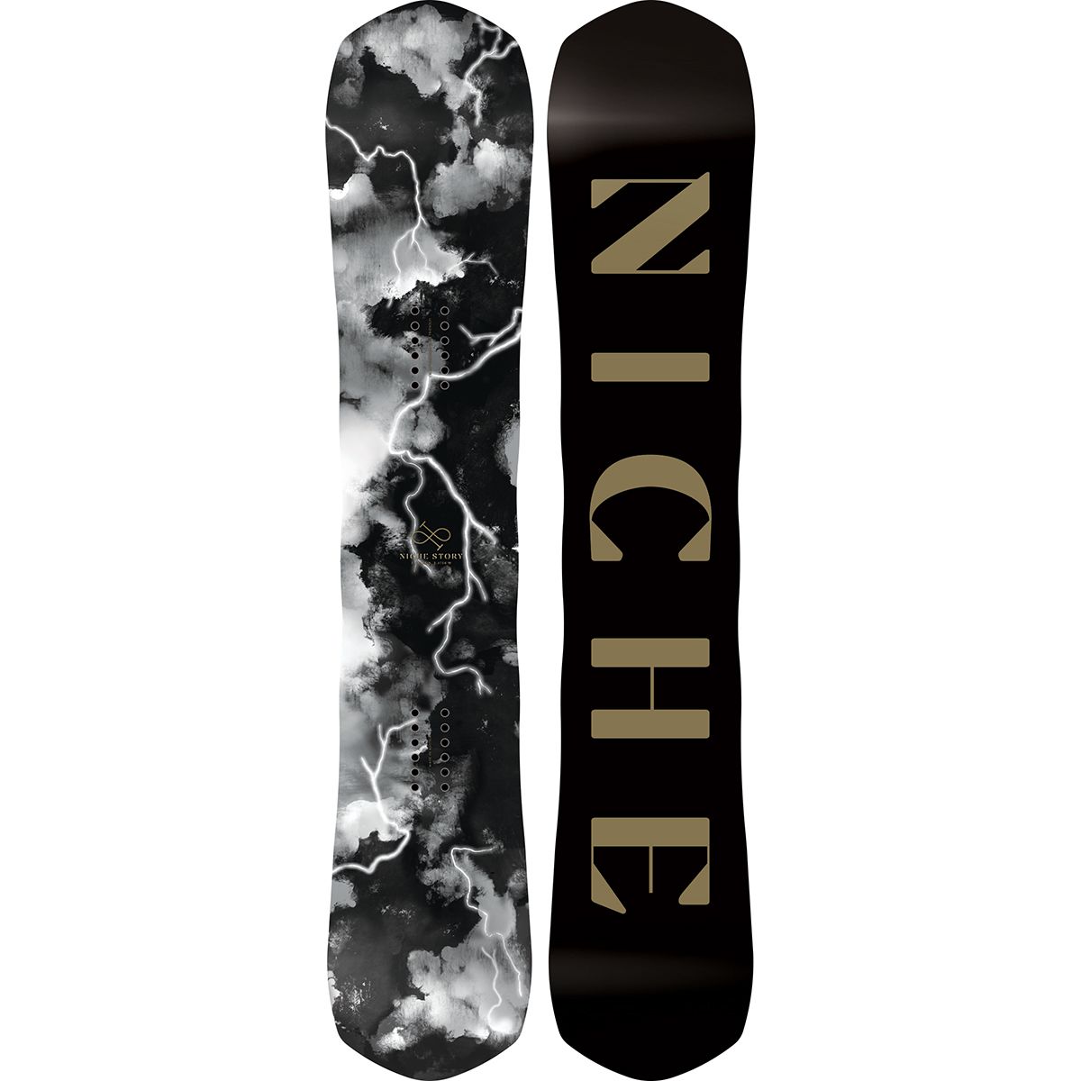 Ensemble Snowboard Niche Maelstrom 154 Cm – Fixations FASTEC Incluses – Éco-friendly – Neuf
