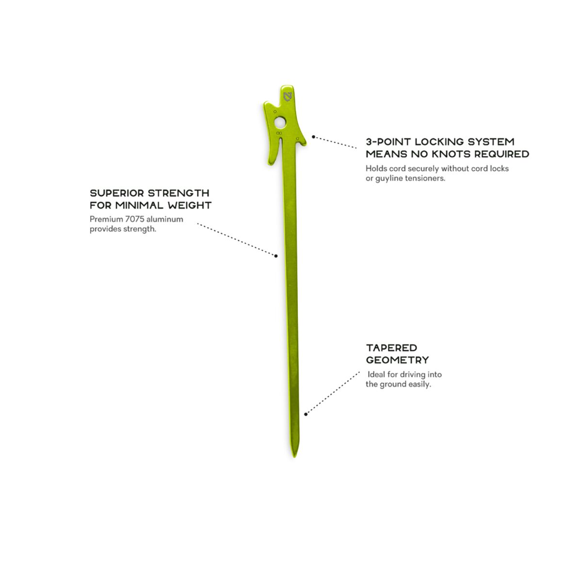 NEMO Equipment Inc. Airpin Ultralight Stakes - 4-Pack