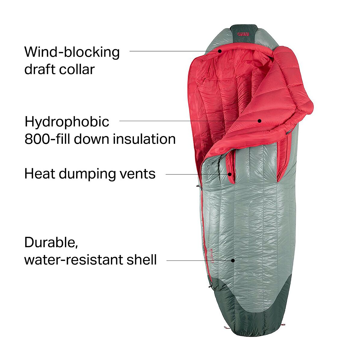 NEMO Equipment Inc. Riff 15 Sleeping Bag 15F Down Women's Hike & Camp