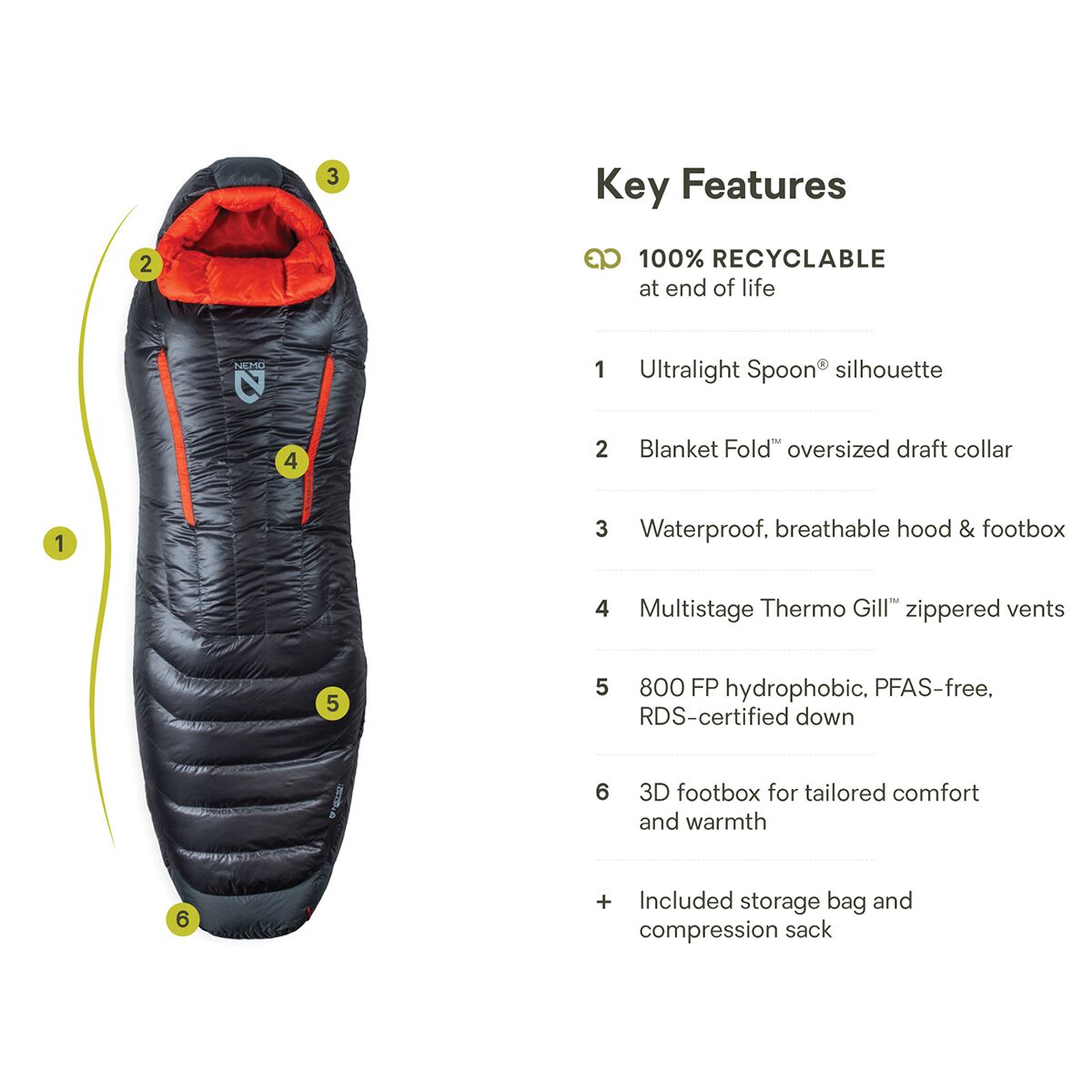 NEMO Equipment Inc. Riff Endless Promise Sleeping Bag: 15F...