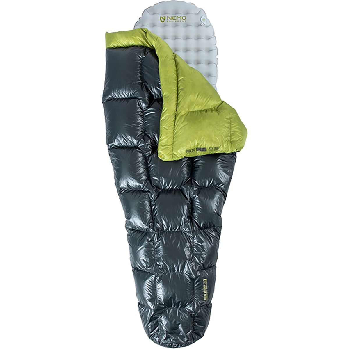 Снаряжение NEMO Equipment Inc. Pulse Endless Promise UL Quilt: 20/30F Down, цвет: Берёзовый / Серый
