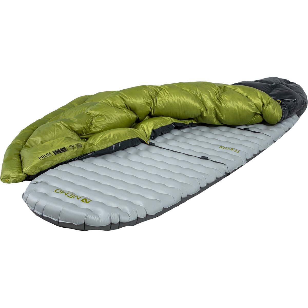 Снаряжение NEMO Equipment Inc. Pulse Endless Promise UL Quilt: 20/30F Down, цвет: Берёзовый / Серый — фото 11