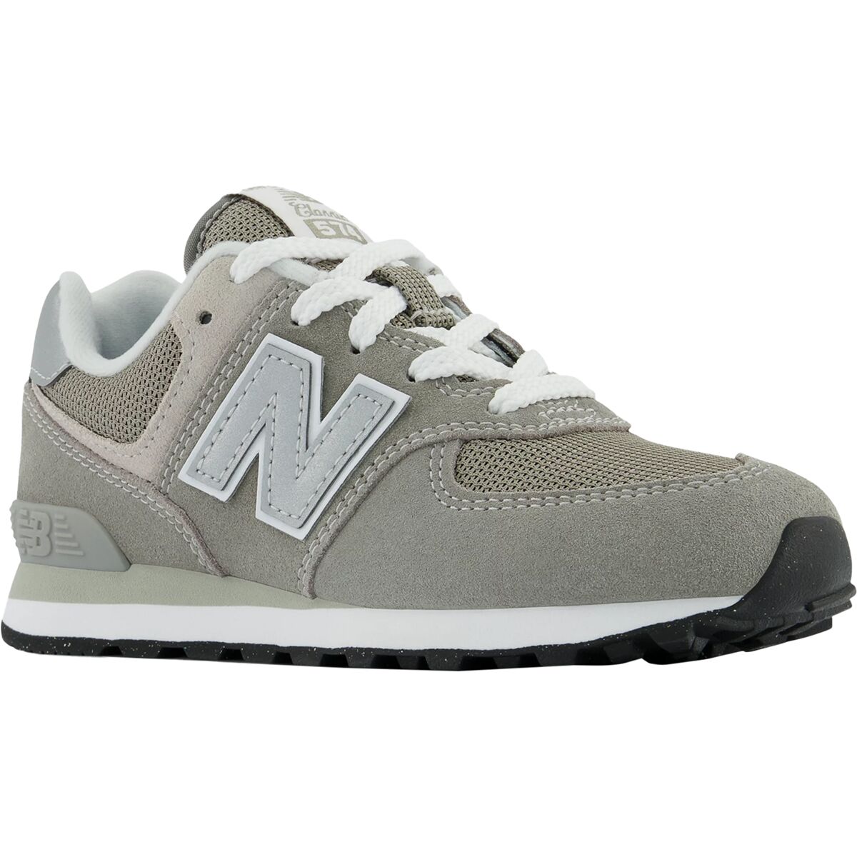 Детские кроссовки New Balance 574 Core, цвет: Серый / Белый — фото 2