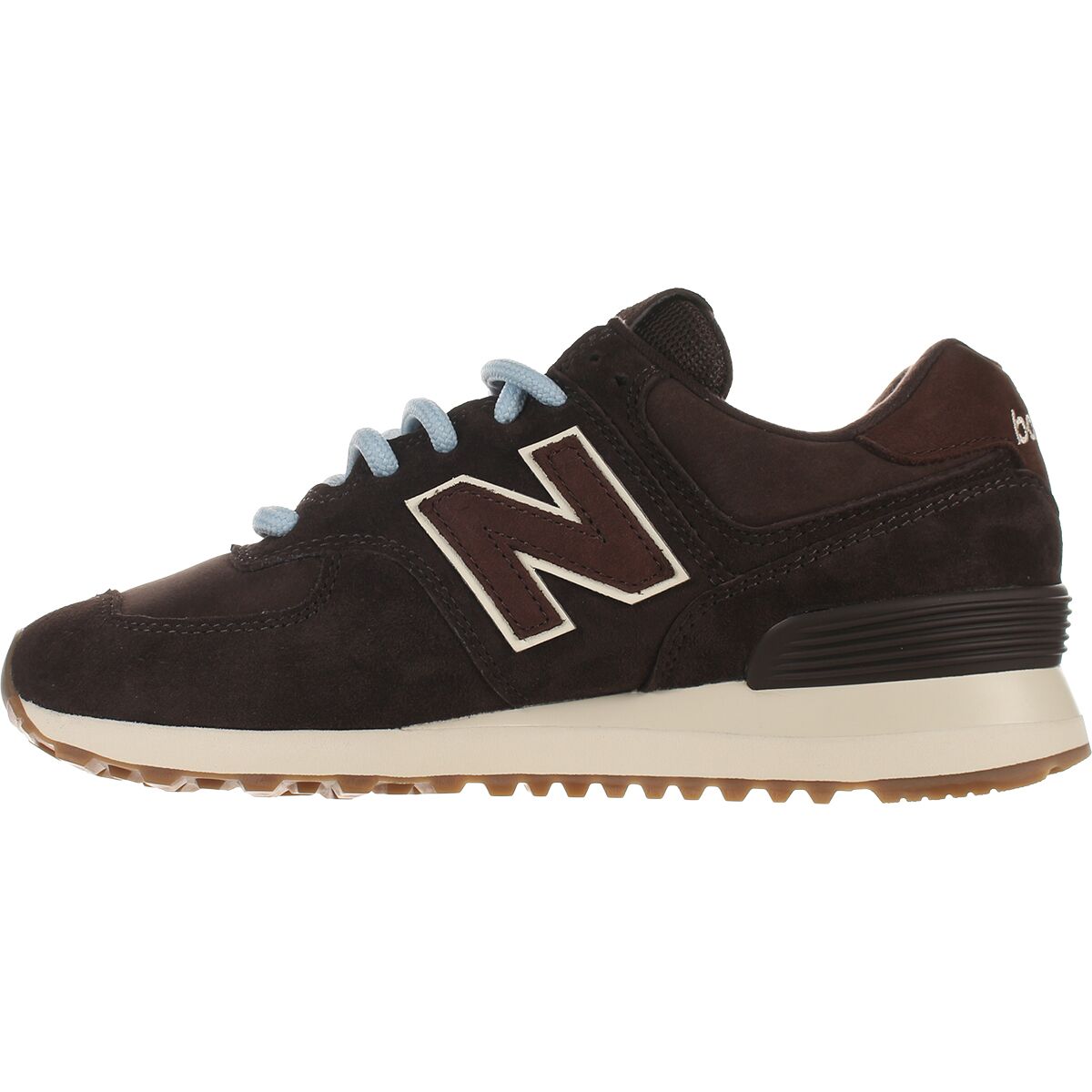 Женские кроссовки New Balance 574 Shoe, цвет: Чёрный кофейный / Морская соль — фото 2