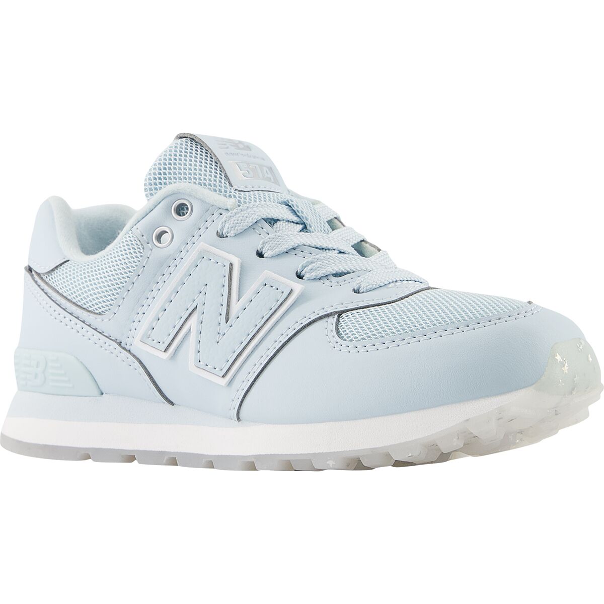 Детские кроссовки New Balance 574 Shoe, цвет: Серебряный металлик — фото 2