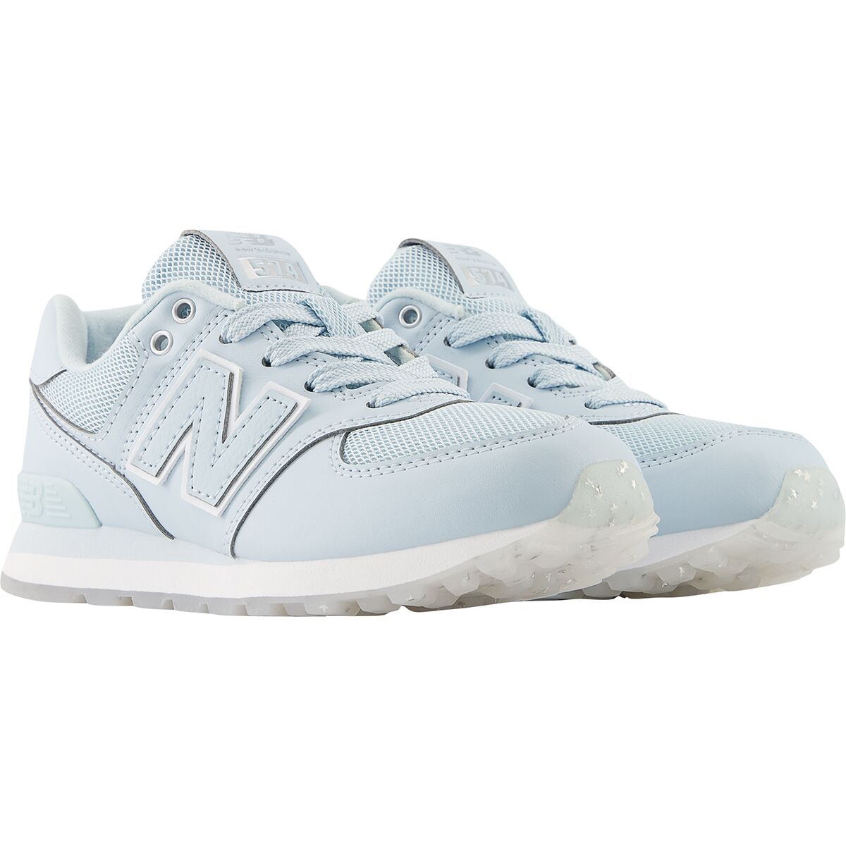 Детские кроссовки New Balance 574 Shoe, цвет: Серебряный металлик — фото 3