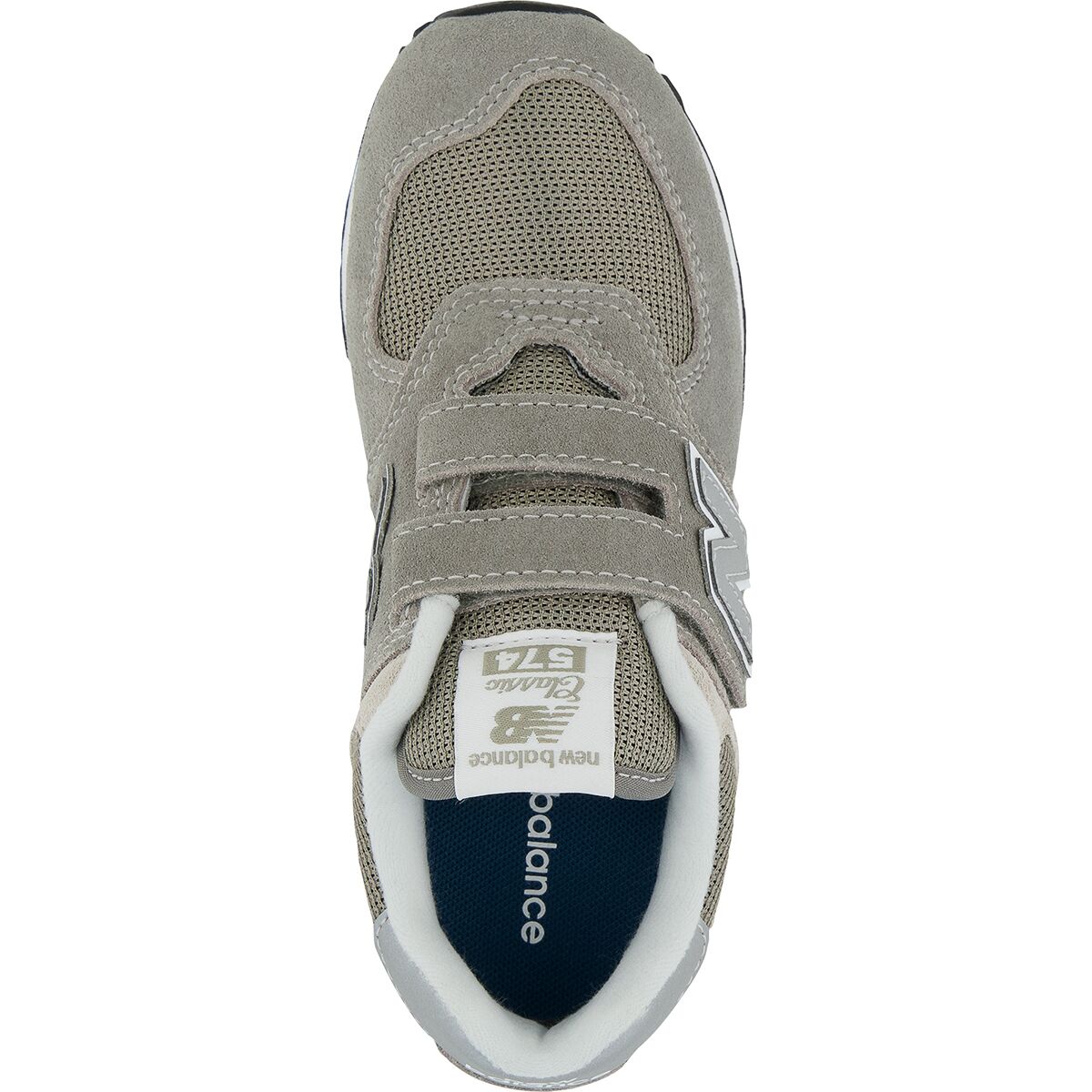 Детские кроссовки New Balance 574 Hook & Loop, цвет: Серый — фото 2