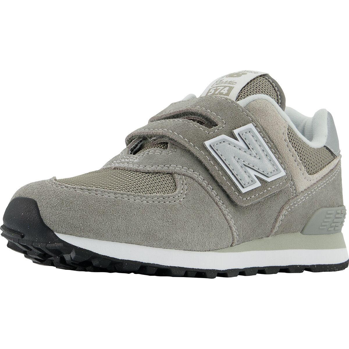 Детские кроссовки New Balance 574 Hook & Loop, цвет: Серый — фото 6
