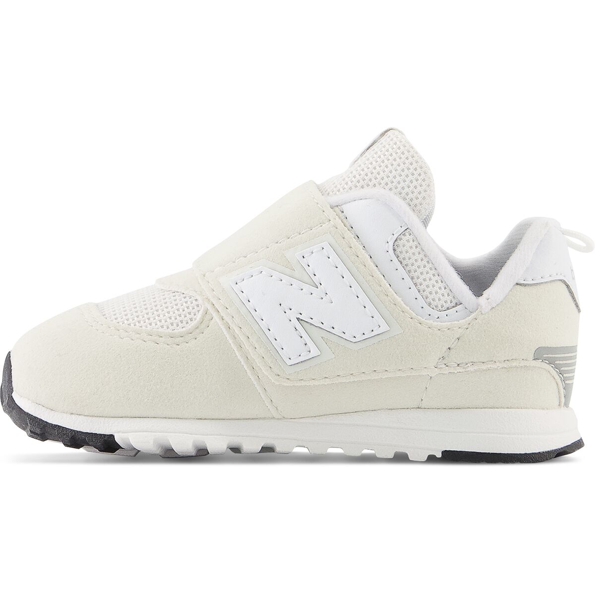 Детские кроссовки New Balance 574 New-B Hook & Loop Shoe - Infants', цвет: Облачный / Белый — фото 3