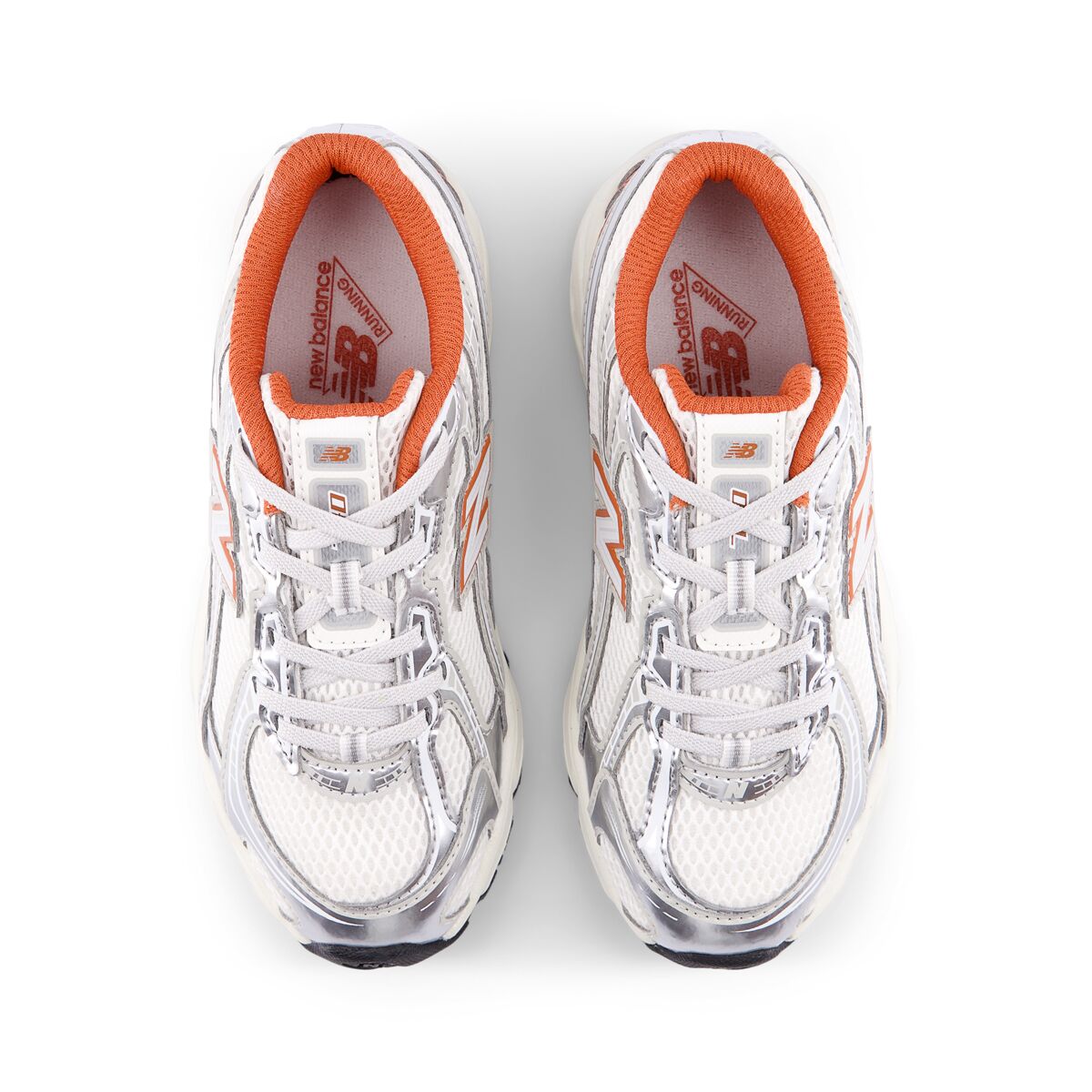 Детские кроссовки New Balance 740 Bungee Lace, цвет: Серебряный / Коричный — фото 5