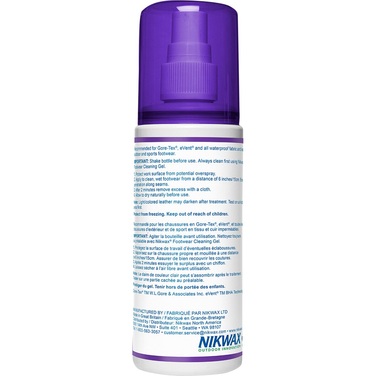 Nikwax Fabric & Leather Spray On Footwear Treatment
