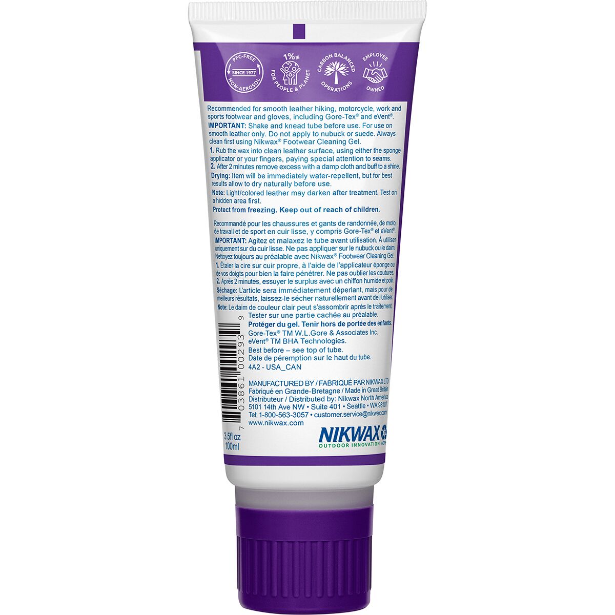 Nikwax Creme Waterproofing Wax for Leather