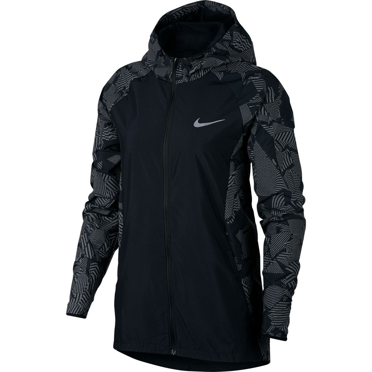 nike essential flash reflective running jacket