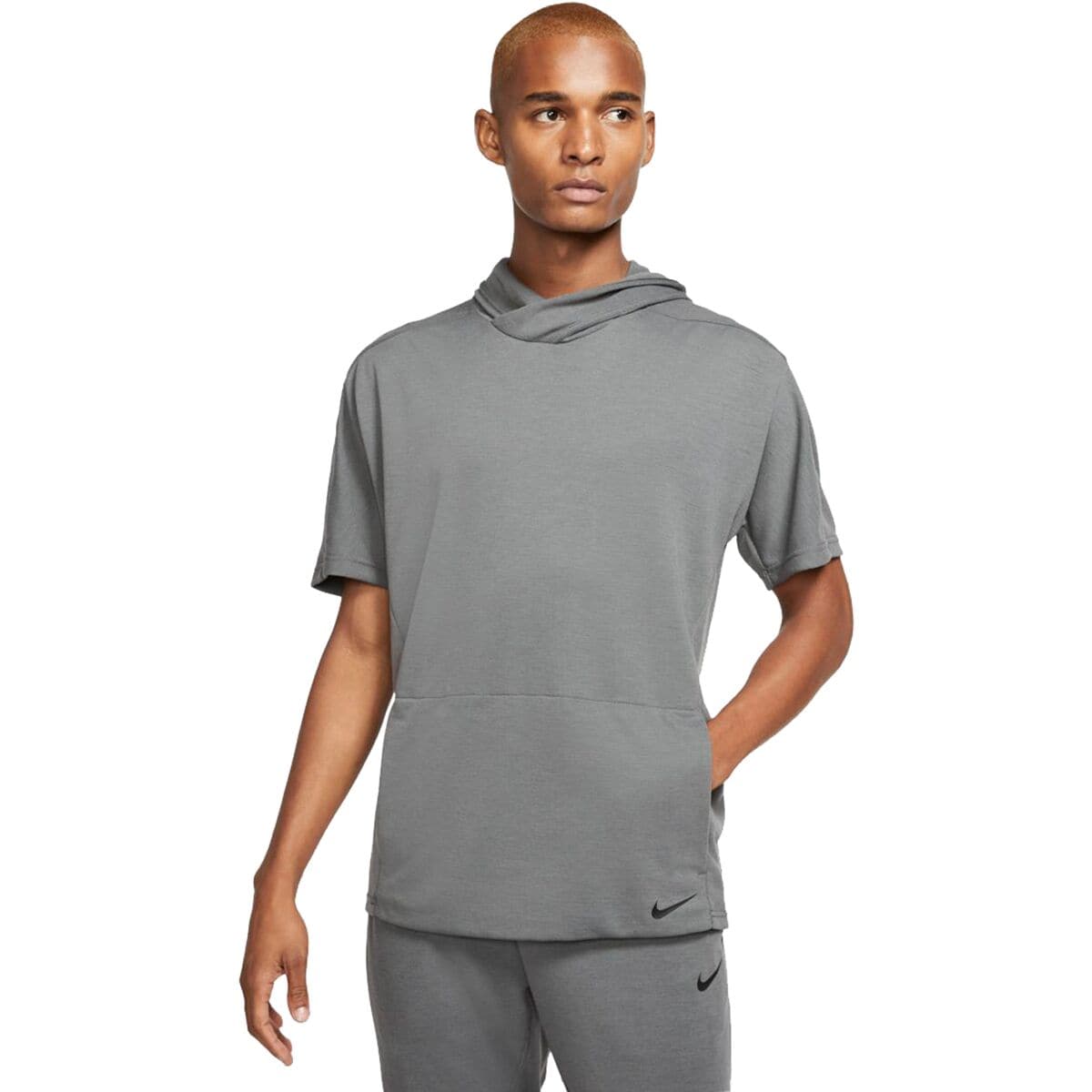 Nike Dry Yoga Short-Sleeve Pullover Hoodie - Men's | Backcountry.com