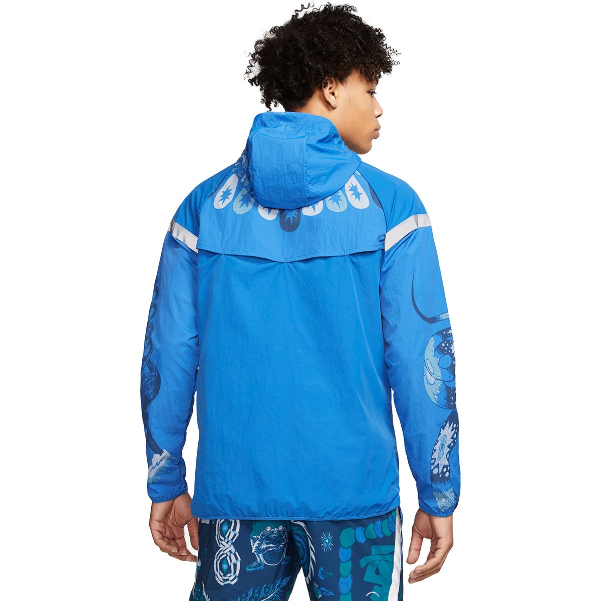 nike running wild run jacket in white