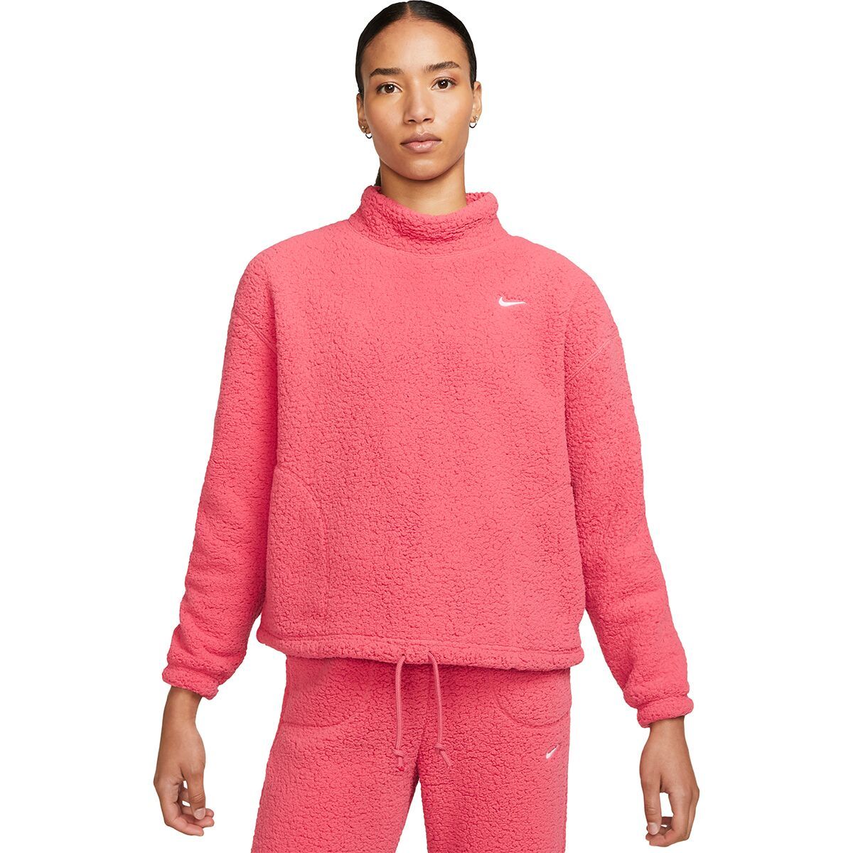 Nike ThermaFit Fleece Training Sweatshirt Women's Clothing