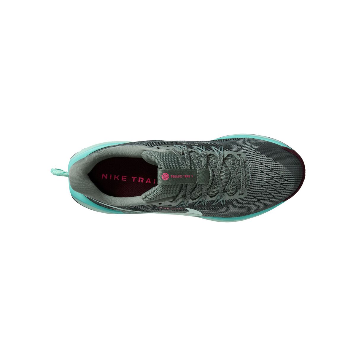 Детские кроссовки Nike Pegasus Trail 5 Shoe, цвет: Глиняный зелёный / Мятный пенный выбеленный — фото 8