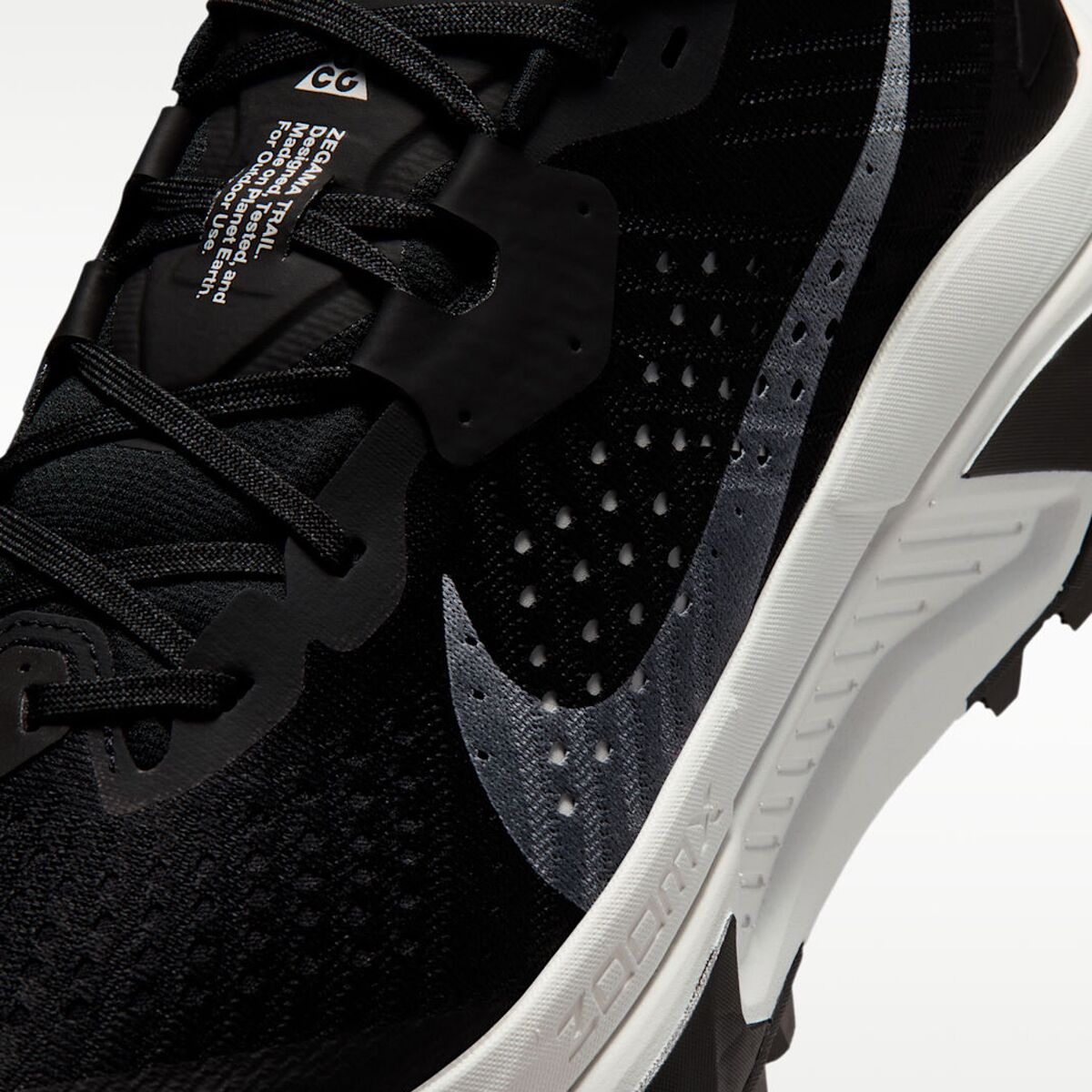 Мужские кроссовки Nike ACG Zegama Trail Running, цвет: Чёрный / Снежный белый оранжевый — фото 7