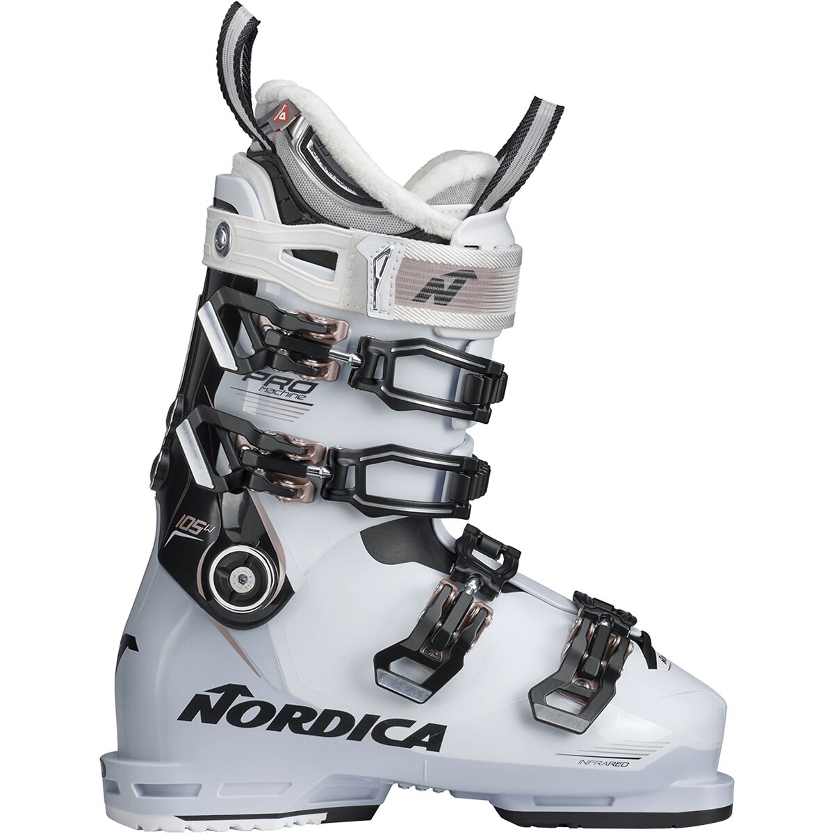 Nordica One 40 W Ski Skiing Boots Gray Mondo 23.5 Womens 6.5