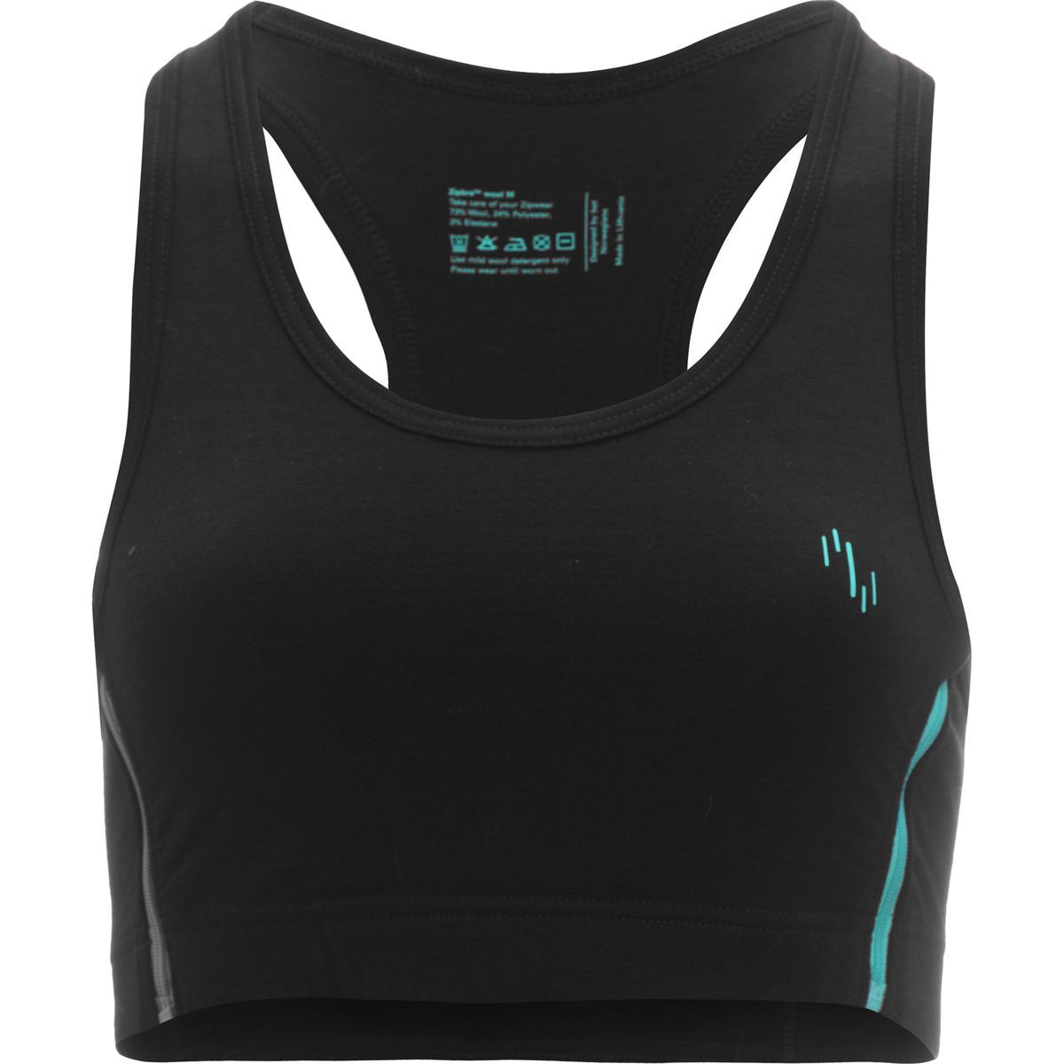 Northern Playground ZipBra Wool Sports Bra Women's Clothing