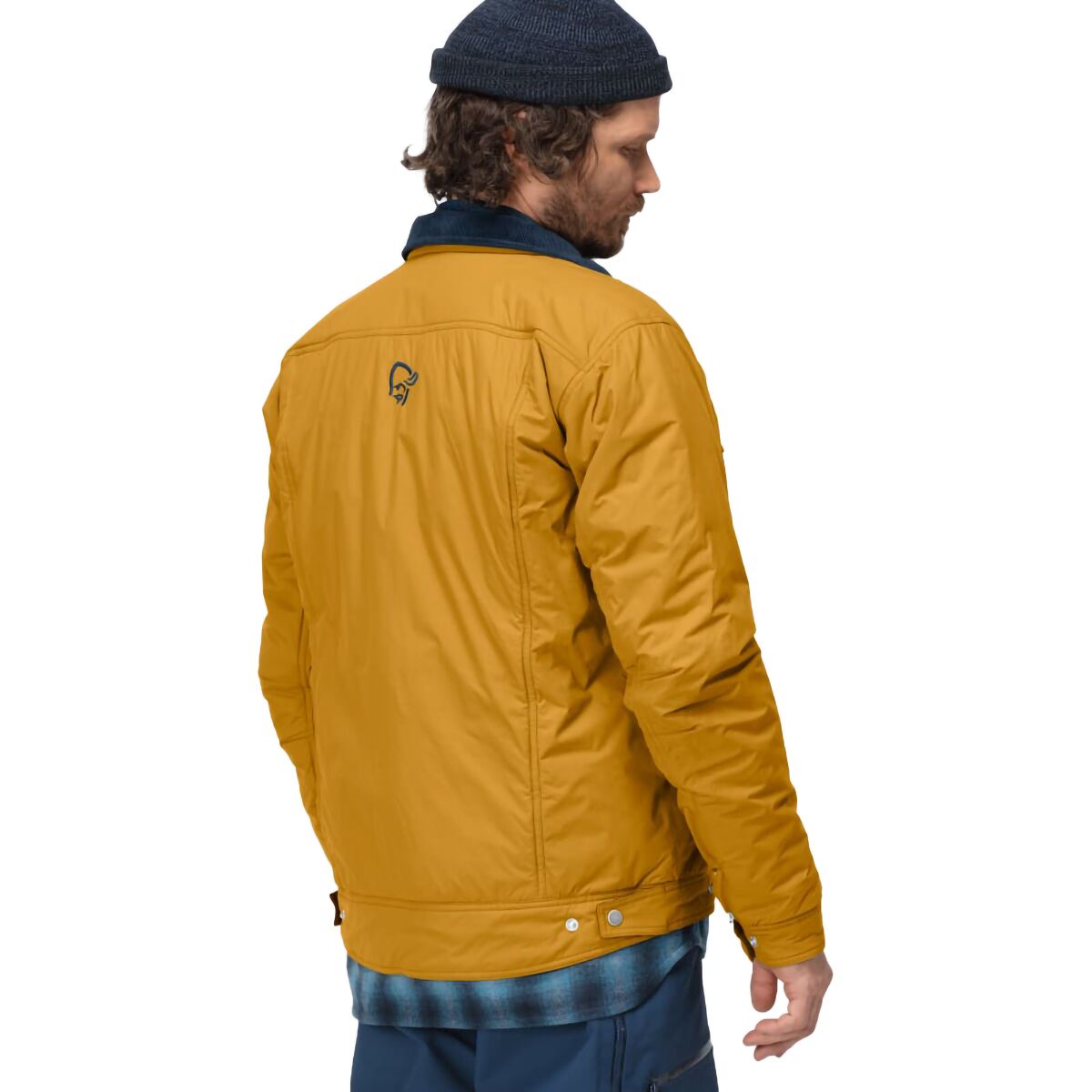 Veste Norrona Tamok Taille L - Laine Isolante, Col Rembourré, Coupe Militaire - Occasion Très Bon état