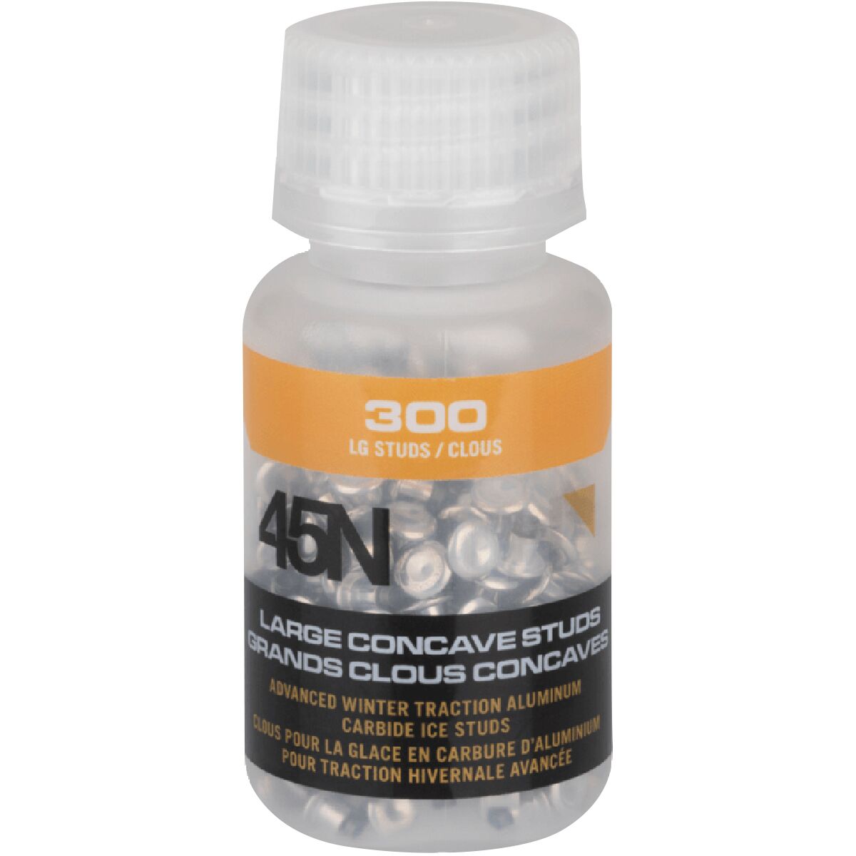 45NRTH Large Concave Carbide Aluminum Studs 300 Pack Bike