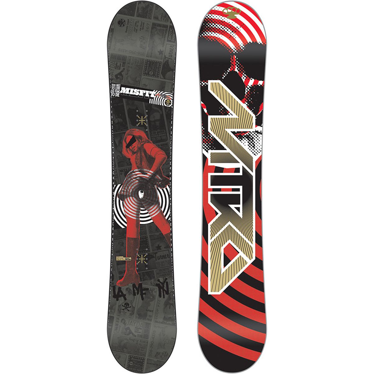 Nitro Misfit Skull Graphic Snowboard Snowboard