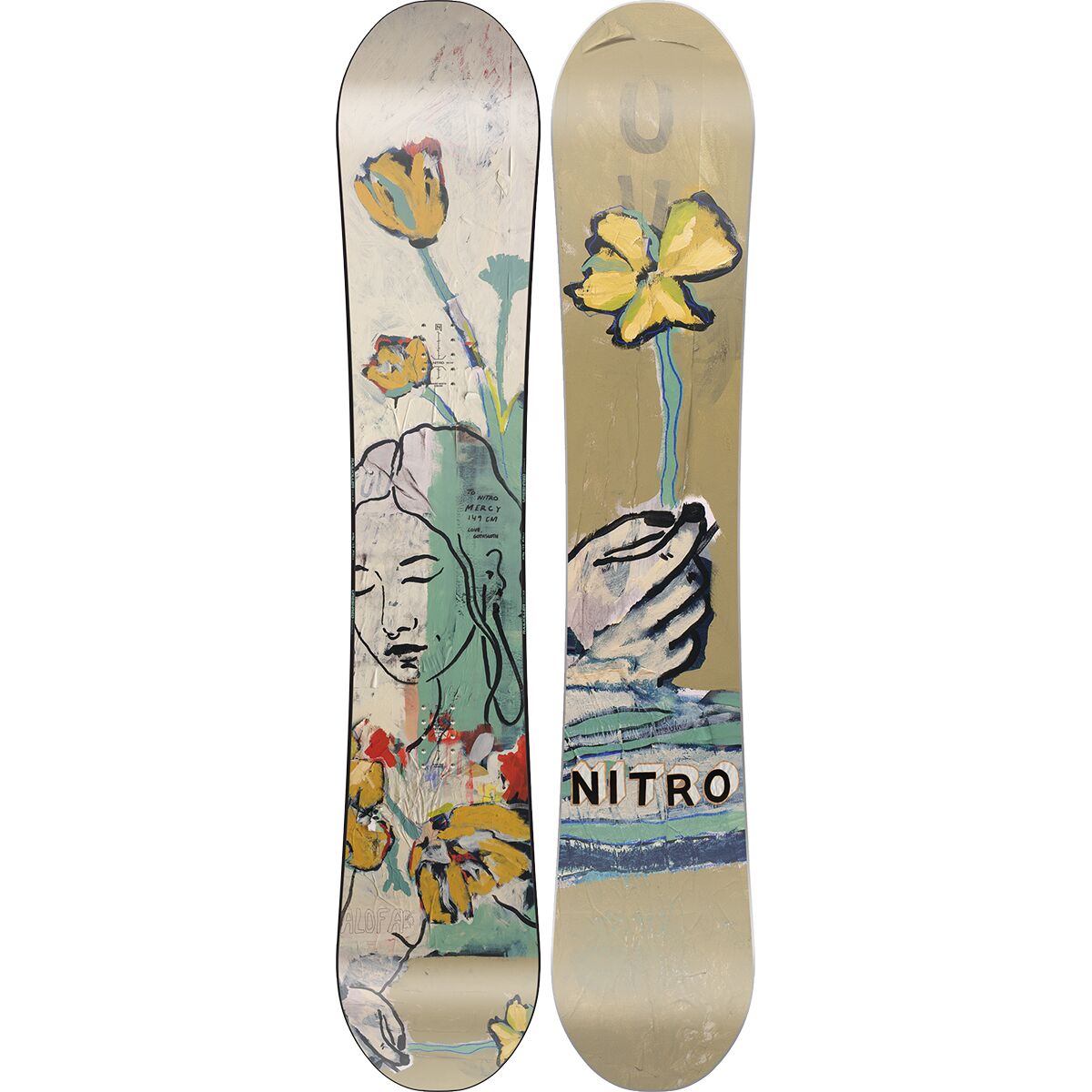 Snowboard Nitro OPTISYM Drink Sexy '23 - Asym Twin, Cam-Out Camber - Pour Freestyle Et Urban Riding