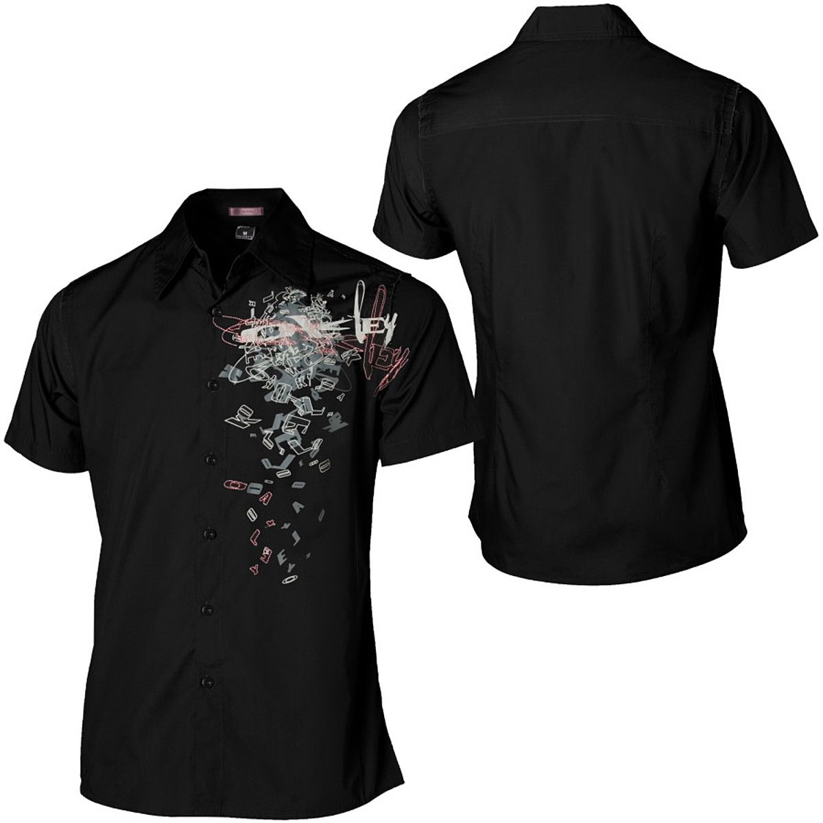 Oakley Skull Check Woven ButtonDown ShortSleeve Shirt Men's Clothing