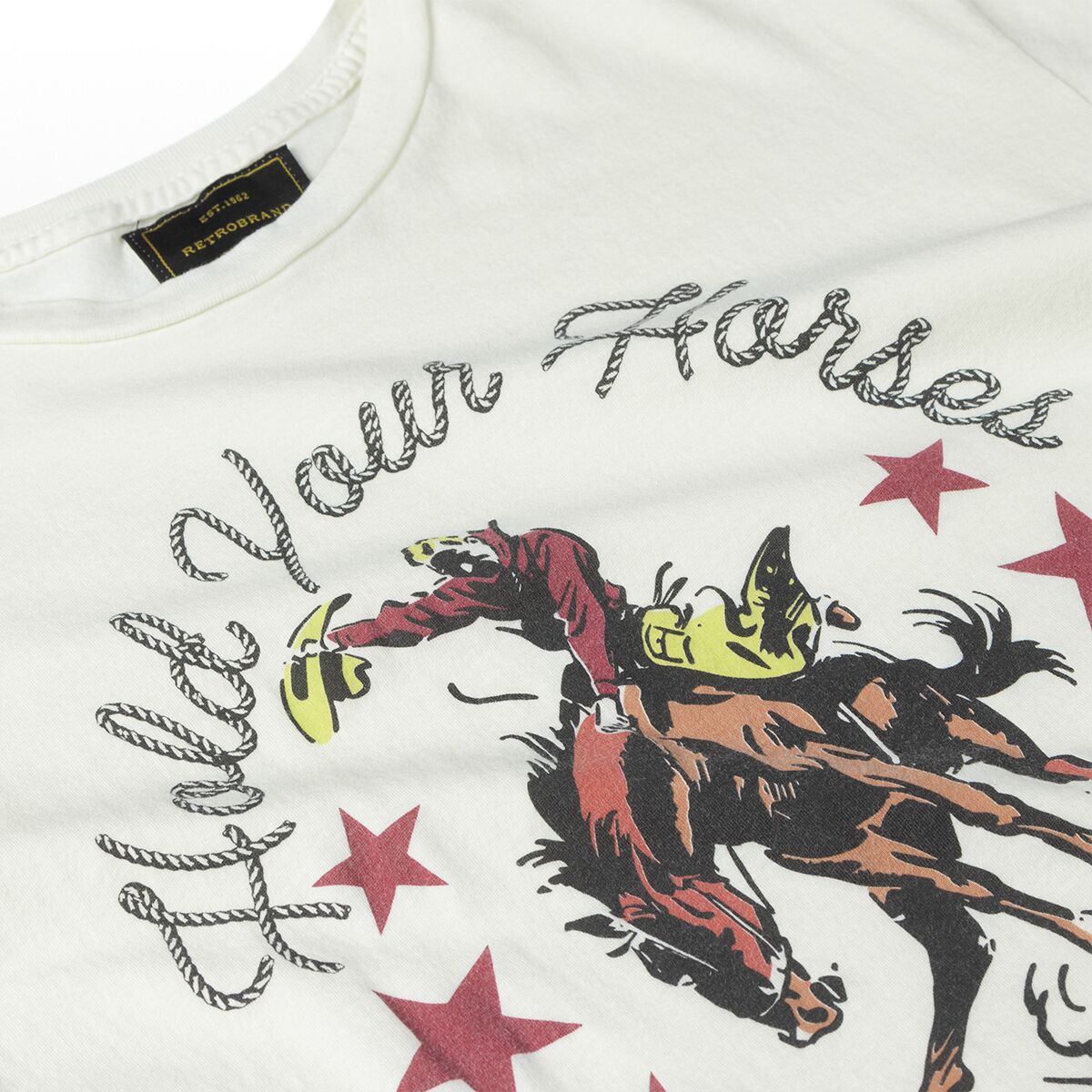 Original Retro Brand Hold Your Horses TShirt Women's Clothing