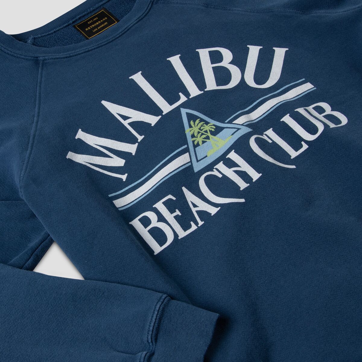 Original Retro Brand Malibu Beach Club Crewneck Sweatshirt...