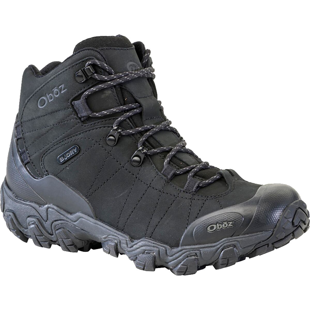 Мужские ботинки Oboz Bridger Mid B-Dry Hiking Boot, цвет: Чёрный морской — фото 2