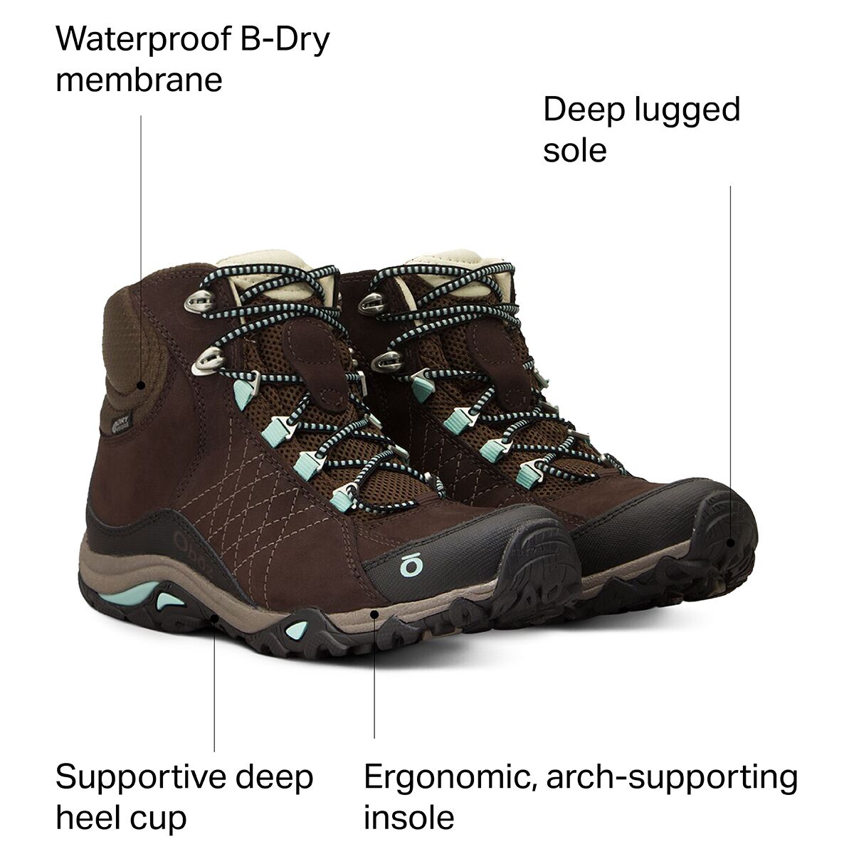 Oboz Sapphire Mid B-Dry Hiking Boot - Women's - Footwear
