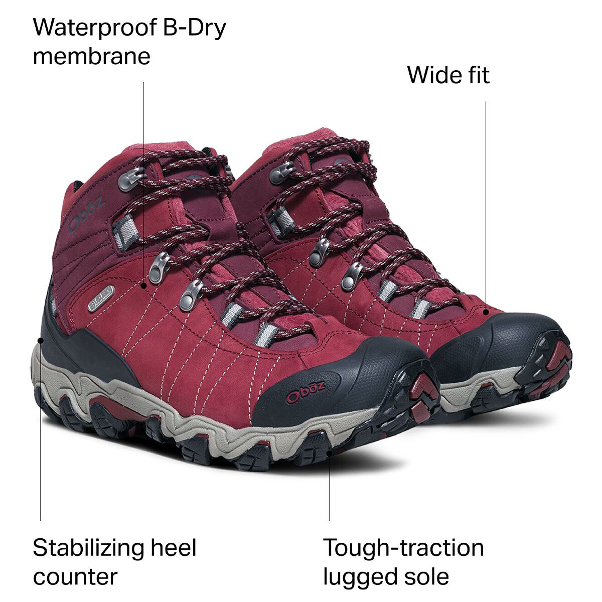Oboz Bridger Mid B-Dry Wide Hiking Boot - Women´s