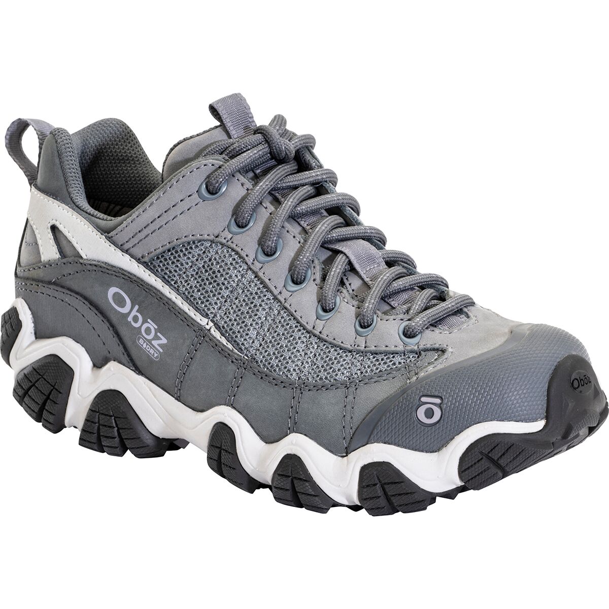 Женские кроссовки Oboz Firebrand II Low B-Dry Hiking, цвет: Серый — фото 3